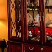 Mahogany china cabinet